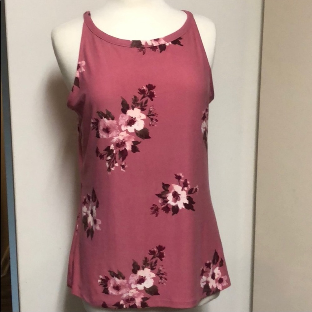 No Boundaries Super Soft Mauve Floral Top